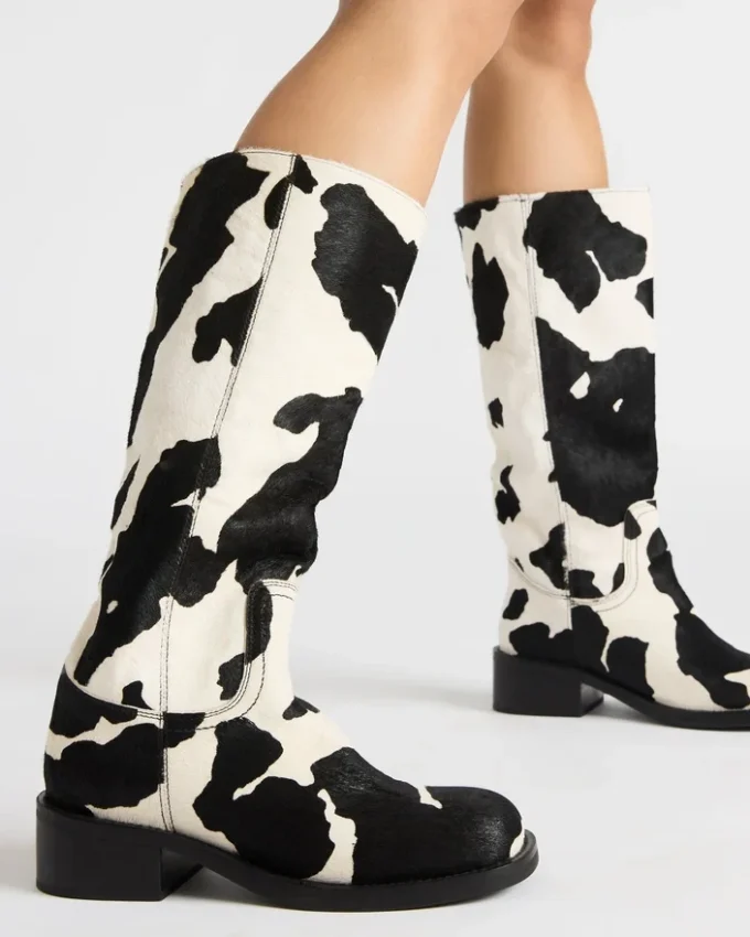 Riggs Black Cow Print Riggs Black Cow Print
