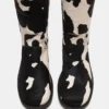 Riggs Black Cow Print Wide Calf Riggs Black Cow Print Wide Calf