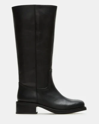 Riggs Black Leather Wide Calf Riggs Black Leather Wide Calf