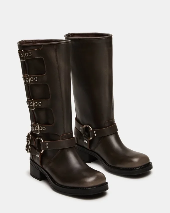Rocky Brown Distressed Wide Calf Rocky Brown Distressed Wide Calf