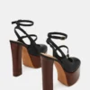 Scotlyn Stacked Black Leather Scotlyn Stacked Black Leather
