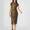 Short Sleeve Hailee Dress Hot Spots Print Short Sleeve Hailee Dress Hot Spots Print