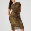 Short Sleeve Hailee Dress Hot Spots Print Short Sleeve Hailee Dress Hot Spots Print