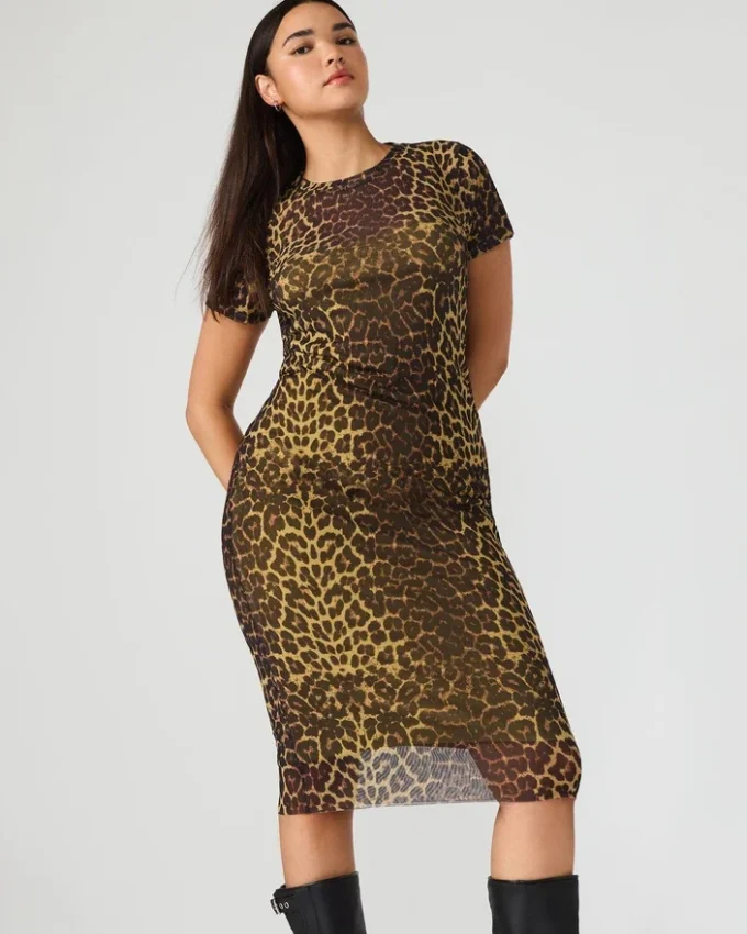 Short Sleeve Hailee Dress Hot Spots Print Short Sleeve Hailee Dress Hot Spots Print
