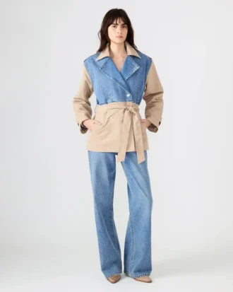 Shyla Coat Denim Multi Shyla Coat Denim Multi