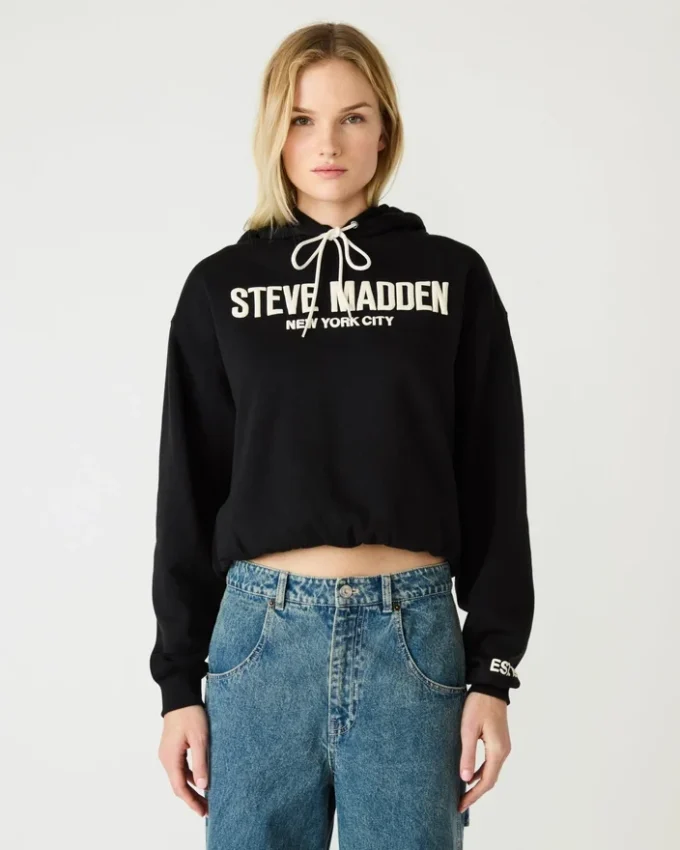 Sm Logo Hoodie Black Sm Logo Hoodie Black