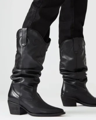 Stage Black Leather