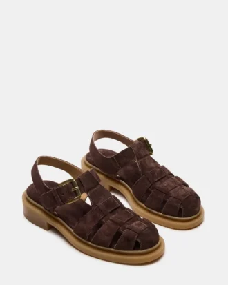 Tope Chocolate Brown Suede