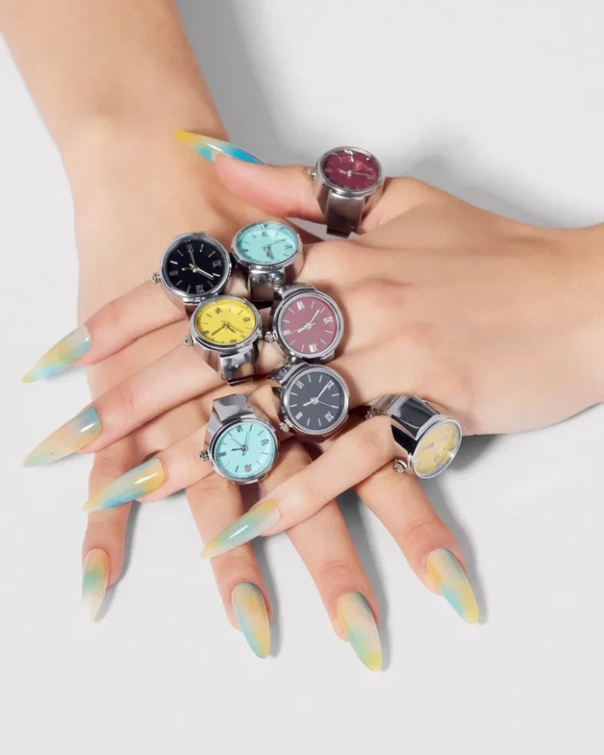 Watch Ring Yellow Watch Ring Yellow