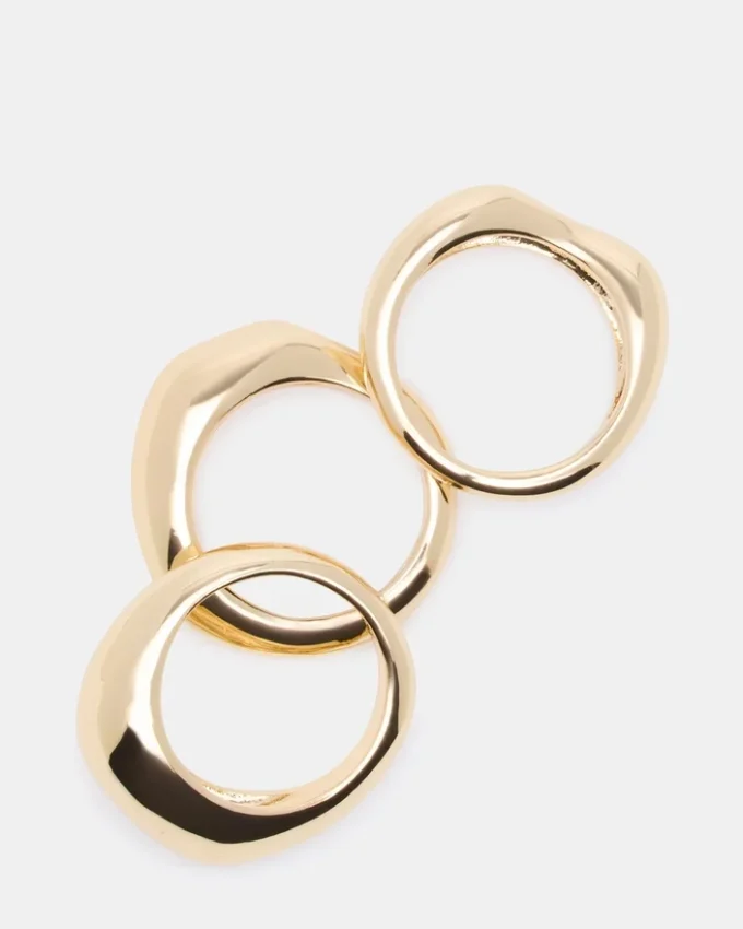 Wavy Stackable Rings Gold Wavy Stackable Rings Gold